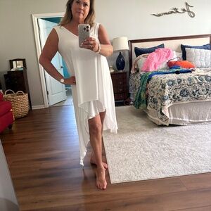 White BCBG max dress